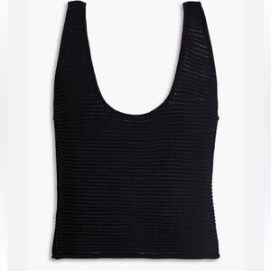 Frame Crocheted
Scoop-neck Tank Top In
Black‎